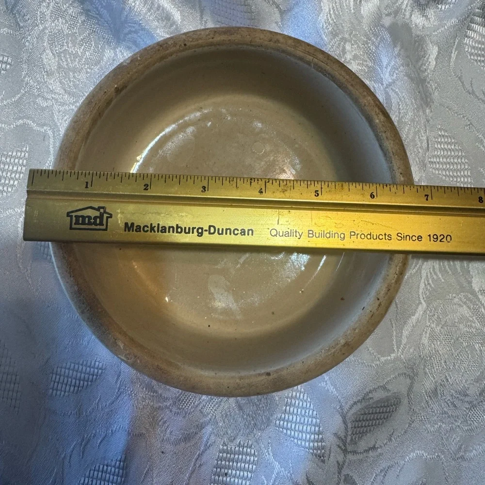Vintage K.R. Storie Pottery Dog Bowl